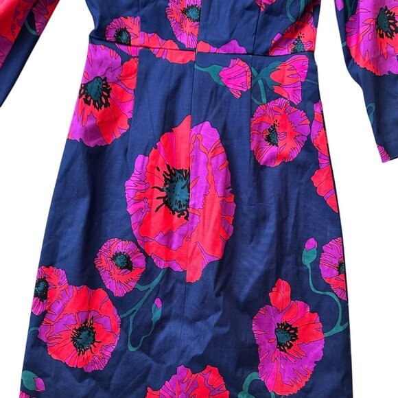 TRINA TURK Womens Poppy Floral Silk Blend Dress Size 2 - Picture 3 of 10